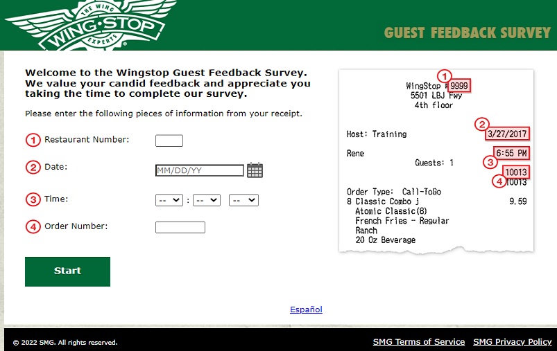 Wingstop.com/survey - Win a $50 Gift Card - Wingstop Survey